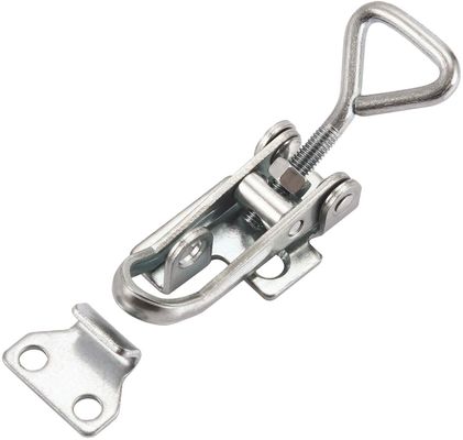 kualitas  4006 Spring Toggle Clamp Latch Hasp Mild Stainless Steel For Tool Box Door Window pabrik