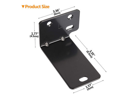 OEM ODM Custom Universal Wall Mount Kit Sound Bar Rack Mounting Brackets Black Powder Coating Metal Bracket