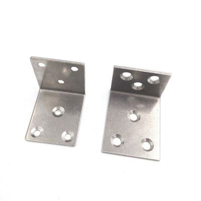 Stainless Steel Carbon Steel Custom Stamping Dekoratif Bentuk L Metal Bracket Angle Brackets