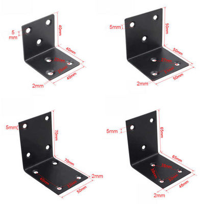 Baja tahan karat Galvanized Baja Meja Custom Metal Bracket Sudut kanan Brackets