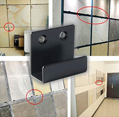 Black Powder Coated Stamping Steel Metal U Bentuk Pintu Barrikade Brackets Custom