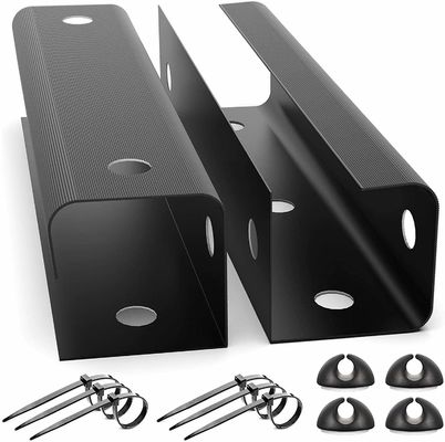Custom Carbon Steel Powder Coating Metal Bracket Under Desk Kabel Manajemen Tray Wire Tray Untuk Kantor