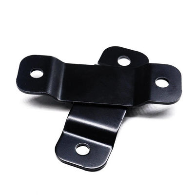 Bracket Clip Custom Metal Stamping Parts Mounting Black Coating Support Bracket
