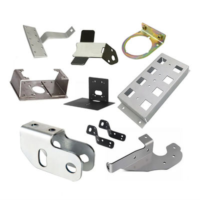 Bagian Stamping Logam Lembar Aluminium Alloy Custom Bending Black Surface Treatment Sheet Metal Fabrication