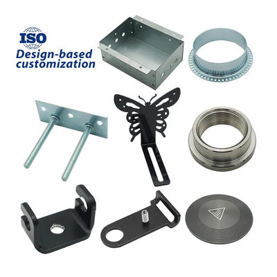 Pembuatan Lembar Logam Bagian Pemotongan Laser Aluminium Baja Rinsing CNC Bending Welding Pemotongan Laser