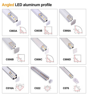 Bend LED Strip Aluminium Light Channel Plaster Aluminium Extrusion Parts