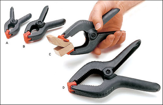 Klip Plastik Kekuatan Tinggi Tipe 1 Inci Nylon Spring Clamp 2" 4" 6" 9" Alat Pengerjaan Kayu