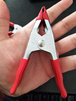 Heavy Duty 4 6 Inch A Tipe Steel Spring Pengantin Pakaian Pernikahan Clamp Metal Putih Spring Clamps