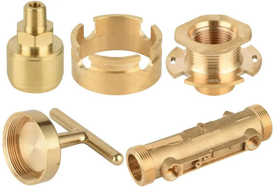 Baja Aluminium Kuningan Bagian Mesin CNC Mempertukar Komponen Hot Forging