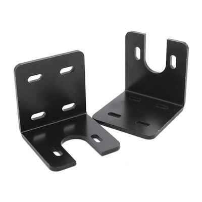 Baja tahan karat kecil Bracket Sudut kanan Bent Jenis L Bracket untuk furnitur Black Corner Braces dalam Fabrikasi logam lembaran