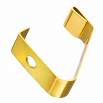 OEM Custom White Zinc Plating Carbon Steel Stamping Parts Untuk Penggunaan Industri