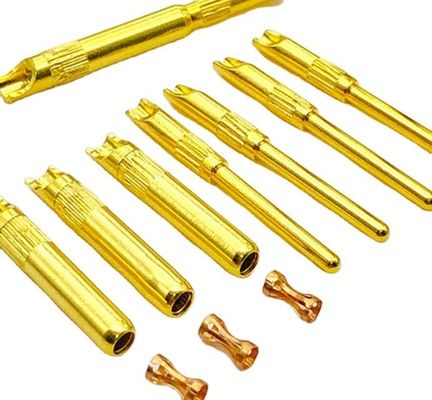 Custom Metal Bronze Lantern Shrapnel Terminal Connector Banana Plug Terminal untuk pembuatan logam lembaran