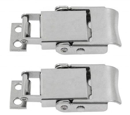 Stainless Steel 304 Spring Loaded Draw Latch Toggle Hasp Clamp Latch Lock Cylinders Untuk Kotak Dan Lemari
