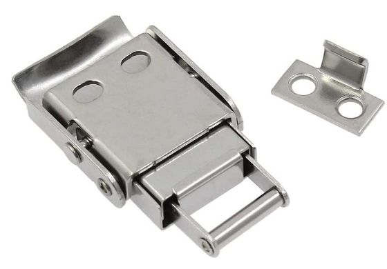 Stainless Steel 304 Spring Loaded Draw Latch Toggle Hasp Clamp Latch Lock Cylinders Untuk Kotak Dan Lemari