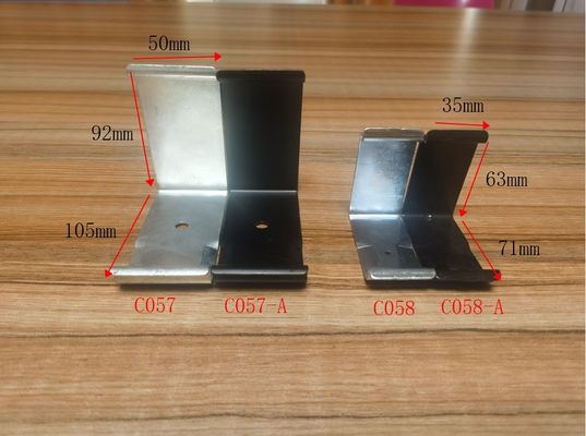 Dalam stok besar galvanis / Clamps berlapis hitam C057 Daur Ulang 65Mn Carbon Steel Crate Clip untuk peti kayu