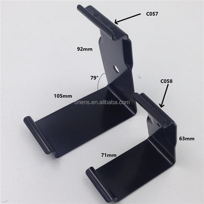 Dalam stok besar galvanis / Clamps berlapis hitam C057 Daur Ulang 65Mn Carbon Steel Crate Clip untuk peti kayu