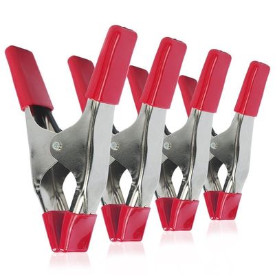 Metal Spring Clamp Dengan Tips Karet Untuk Pengerjaan Kayu Spring Metal Hand Clamp Tent Clamp