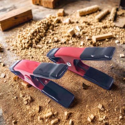 Metal Spring Clamp Dengan Tips Karet Untuk Pengerjaan Kayu Spring Metal Hand Clamp Tent Clamp