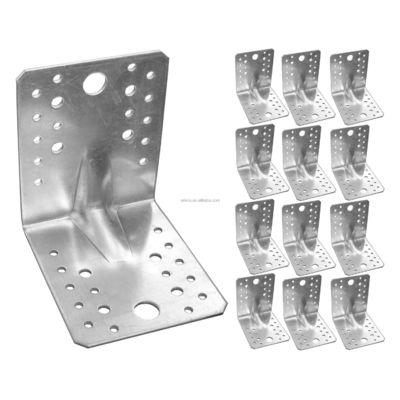 Custom Galvanized Steel Kayu Konektor Hardware Metal Dekoratif L Bracket Untuk Kayu