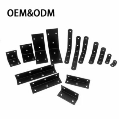 Custom Galvanized Steel Kayu Konektor Hardware Metal Dekoratif L Bracket Untuk Kayu