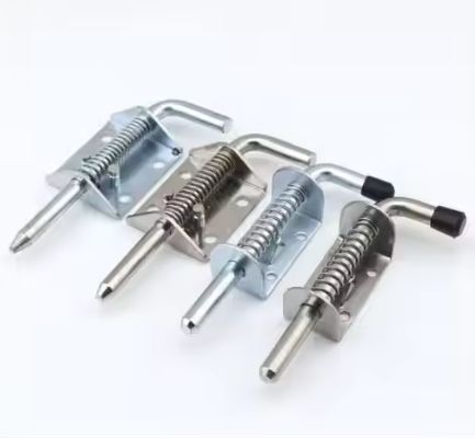 Hot Sale Galvanized Spring Loaded Lock Pin Barrel Bolt Brushed Finished Door Lock Sampel Gratis