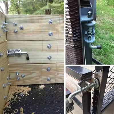 Hot Sale Galvanized Spring Loaded Lock Pin Barrel Bolt Brushed Finished Door Lock Sampel Gratis