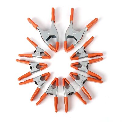 Alat Klem Pegas Logam Kustom Perangkat Keras Klem Tangan Klem Logam Putih 4'' 6'' 9''