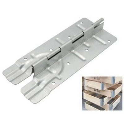Custom Palet Kayu Collar Hinges Hardware Galvanized Aksesoris untuk Palet Kayu