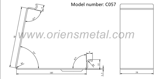 Dalam stok besar galvanis / Clamps berlapis hitam C057 Daur Ulang 65Mn Carbon Steel Crate Clip untuk peti kayu