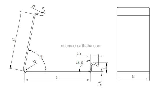 OEM Custom Sheet Metal Stamping Crate Clips Spring Clips Untuk Memperbaiki Kotak Kayu Clips yang Dapat Digunakan Kembali Dan awet